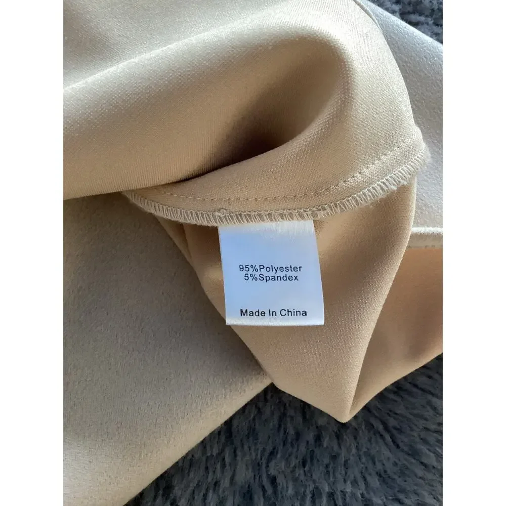 Tuckernuck Women's Bone Suede‎ Easton Swing Blouse Top Minimalist Beige Size XS